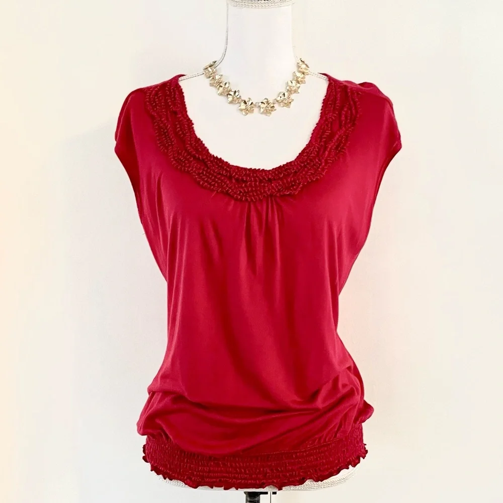 Women’s OUTBACK RED Short Sleeve Scoop Neck Top Size M